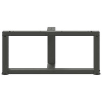 Kavos staliuko kojelės, 2 vnt., antracito spalvos, 60x25x(30 - 31) cm, plienas - Namų Idėja