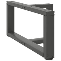 Kavos staliuko kojelės, 2 vnt., antracito spalvos, 60x25x(30 - 31) cm, plienas - Namų Idėja