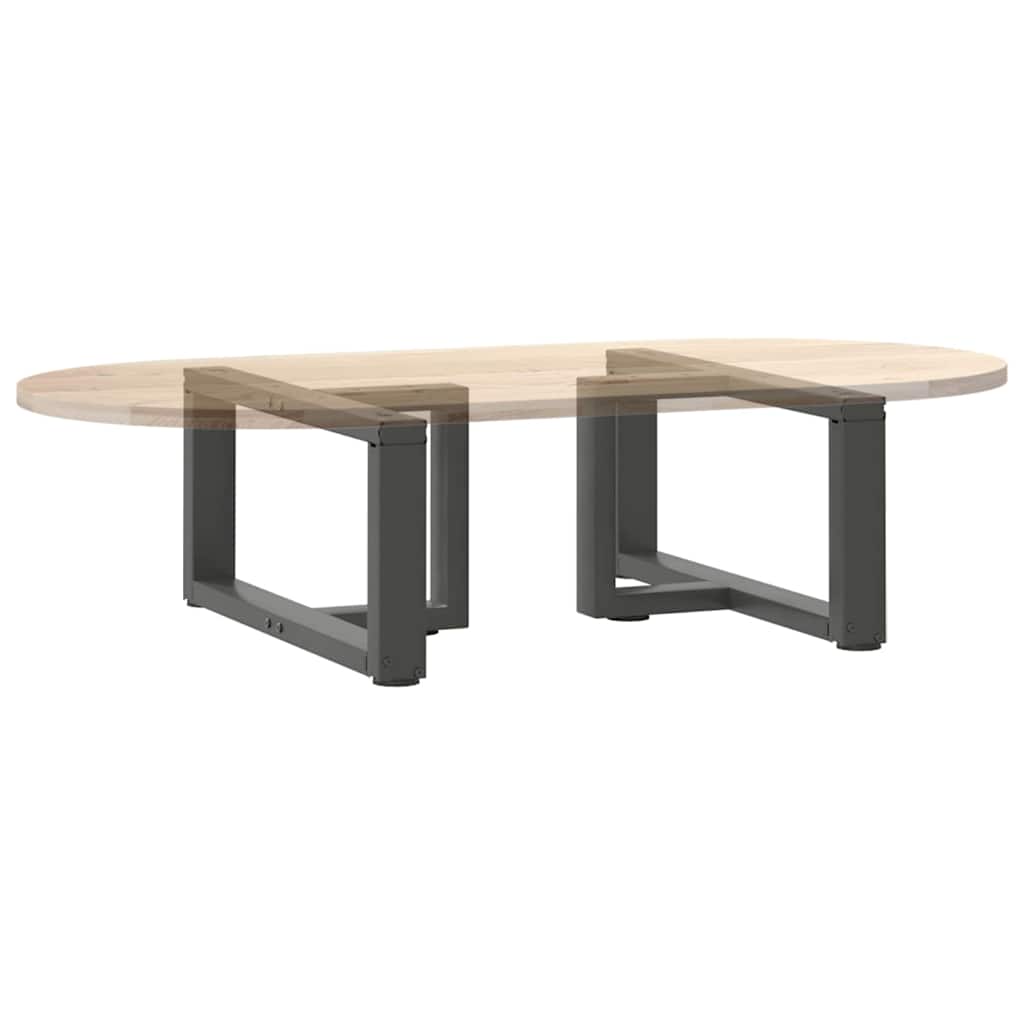 Kavos staliuko kojelės, 2 vnt., antracito spalvos, 60x25x(30 - 31) cm, plienas - Namų Idėja