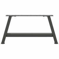 Kavos staliuko kojelės, 2 vnt., antracito spalvos, 60x(30 - 31) cm, plienas - Namų Idėja