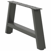 Kavos staliuko kojelės, 2 vnt., antracito spalvos, 60x(30 - 31) cm, plienas - Namų Idėja
