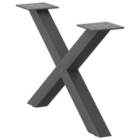 Kavos staliuko kojelės, 2 vnt., antracito spalvos, 60x(30 - 31) cm, plienas - Namų Idėja
