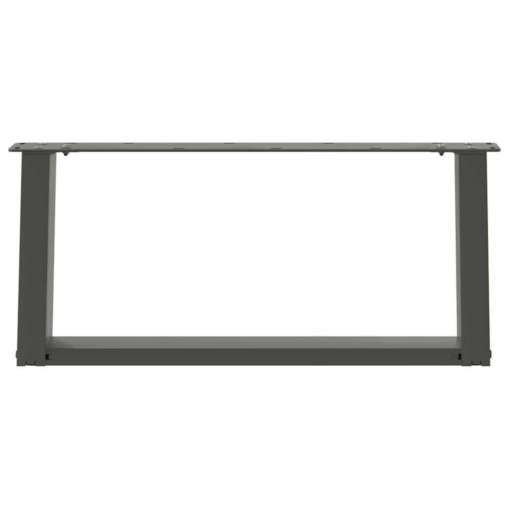 Kavos staliuko kojelės, 2 vnt., antracito spalvos, 60x(30 - 31) cm, plienas - Namų Idėja