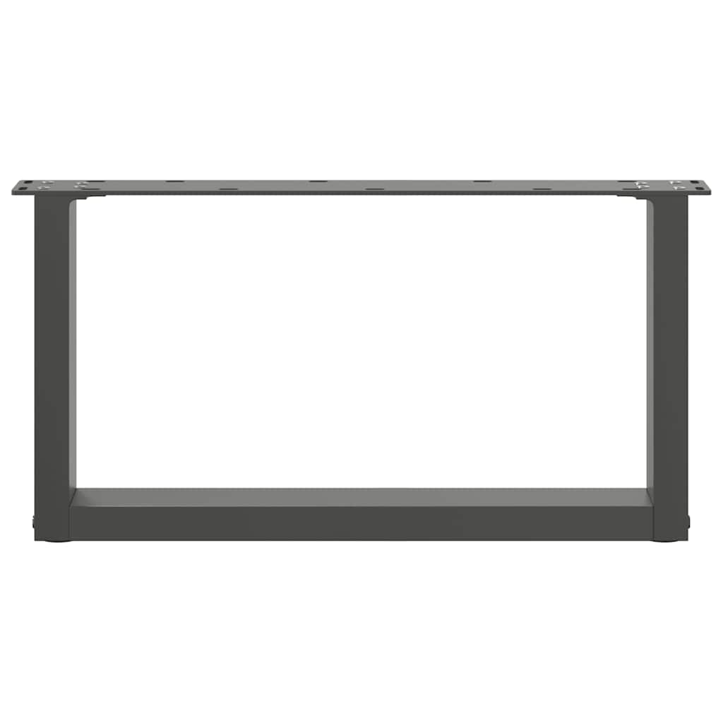 Kavos staliuko kojelės, 2 vnt., antracito spalvos, 60x(30 - 31) cm, plienas - Namų Idėja