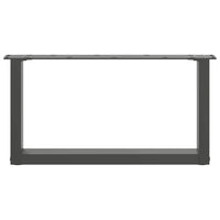 Kavos staliuko kojelės, 2 vnt., antracito spalvos, 60x(30 - 31) cm, plienas - Namų Idėja