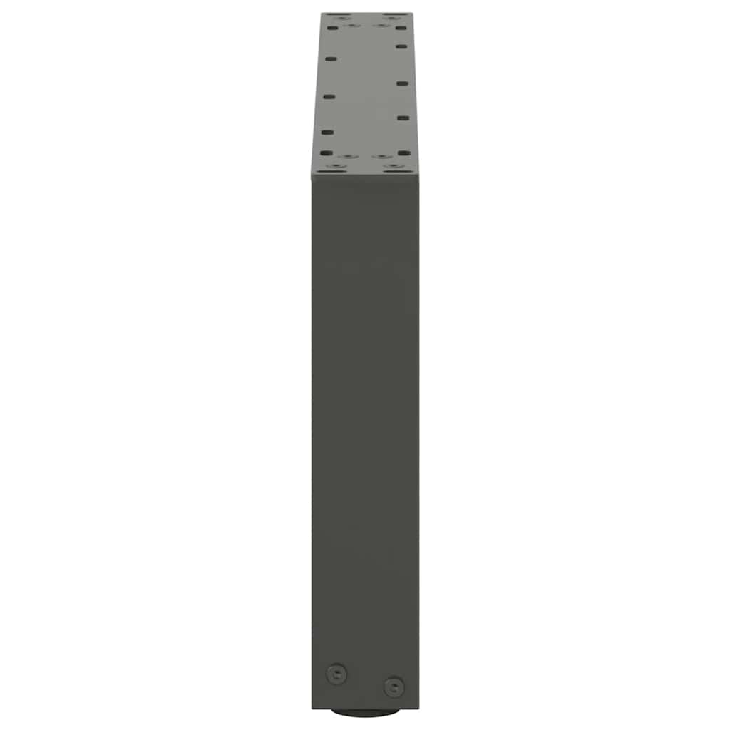 Kavos staliuko kojelės, 2 vnt., antracito spalvos, 60x(30 - 31) cm, plienas - Namų Idėja
