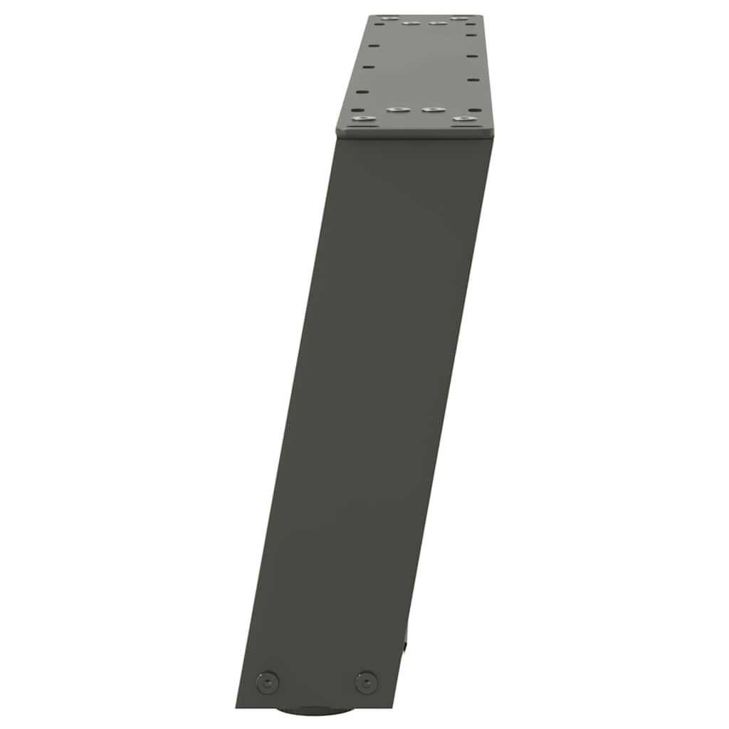 Kavos staliuko kojelės, 2 vnt., antracito spalvos, 60x(30 - 31) cm, plienas - Namų Idėja