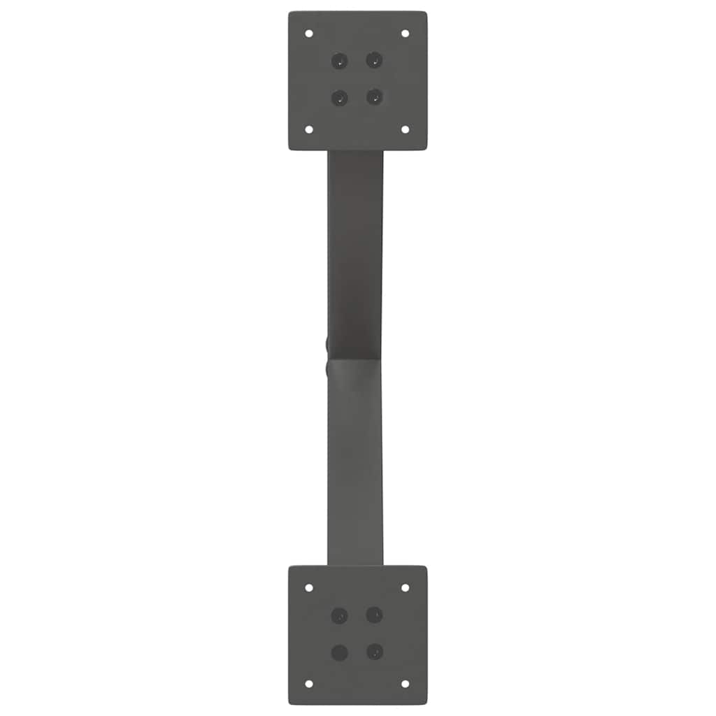 Kavos staliuko kojelės, 2 vnt., antracito spalvos, 60x(30 - 31) cm, plienas - Namų Idėja