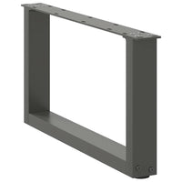 Kavos staliuko kojelės, 2 vnt., antracito spalvos, 60x(30 - 31) cm, plienas - Namų Idėja