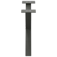 Kavos staliuko kojelės, 2 vnt., antracito spalvos, 60x(30 - 31) cm, plienas - Namų Idėja