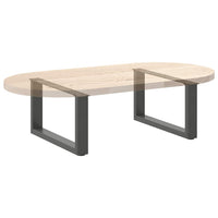 Kavos staliuko kojelės, 2 vnt., antracito spalvos, 60x(30 - 31) cm, plienas - Namų Idėja