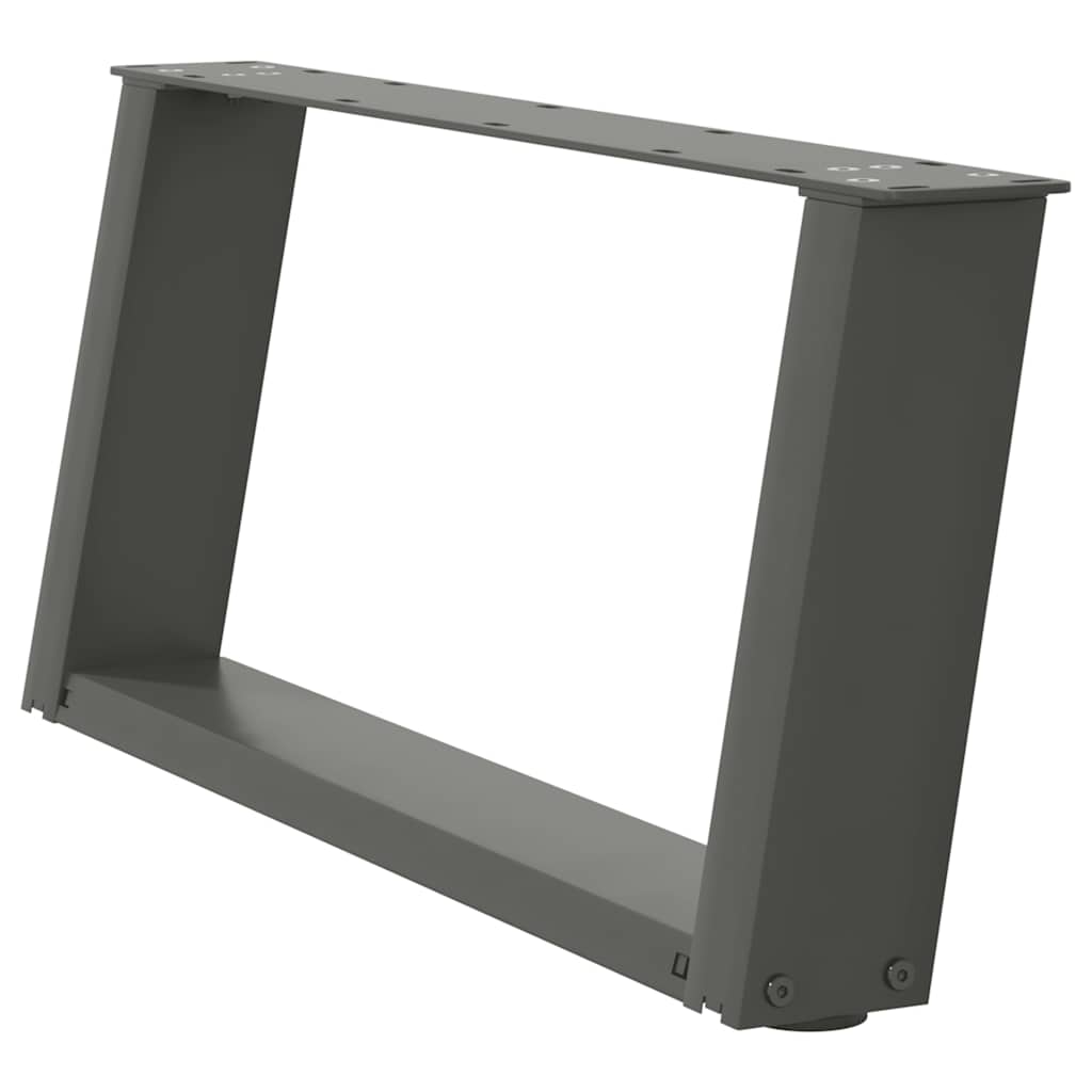 Kavos staliuko kojelės, 2 vnt., antracito spalvos, 60x(30 - 31) cm, plienas - Namų Idėja