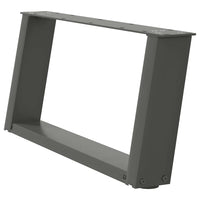 Kavos staliuko kojelės, 2 vnt., antracito spalvos, 60x(30 - 31) cm, plienas - Namų Idėja