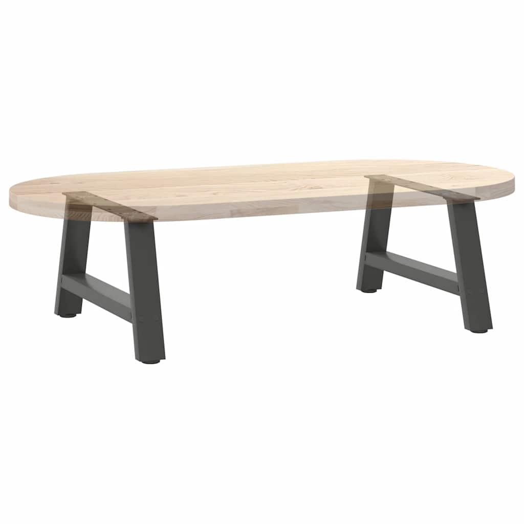 Kavos staliuko kojelės, 2 vnt., antracito spalvos, 60x(30 - 31) cm, plienas - Namų Idėja