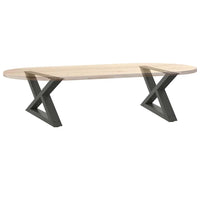 Kavos staliuko kojelės, 2 vnt., antracito spalvos, 60x(30 - 31,3) cm, plienas - Namų Idėja