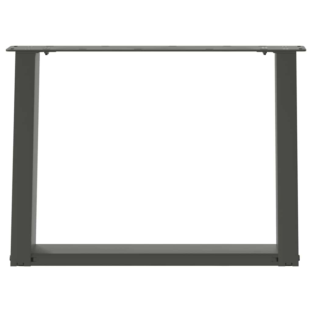 Kavos staliuko kojelės, 2 vnt., antracito spalvos, 60x(42 - 43) cm, plienas - Namų Idėja
