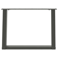 Kavos staliuko kojelės, 2 vnt., antracito spalvos, 60x(42 - 43) cm, plienas - Namų Idėja