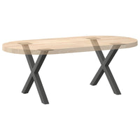 Kavos staliuko kojelės, 2 vnt., antracito spalvos, 60x(42 - 43) cm, plienas - Namų Idėja