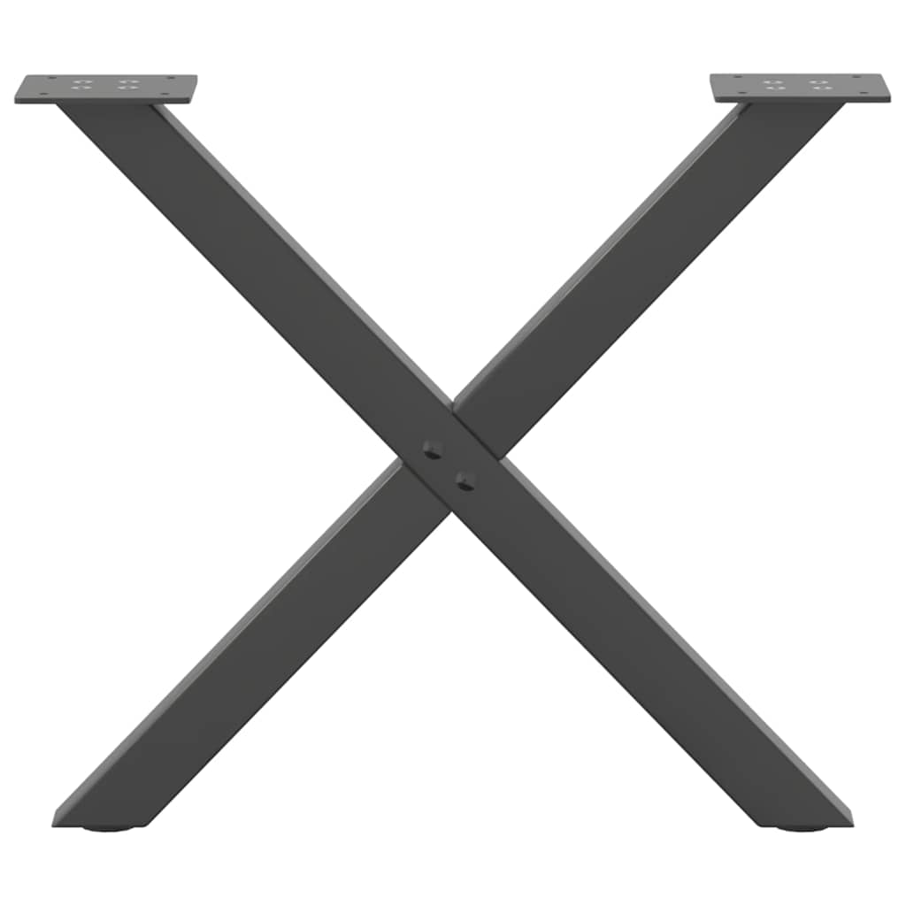 Kavos staliuko kojelės, 2 vnt., antracito spalvos, 60x(42 - 43) cm, plienas - Namų Idėja