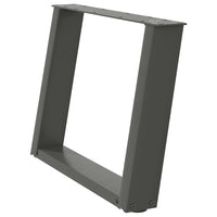 Kavos staliuko kojelės, 2 vnt., antracito spalvos, 60x(42 - 43) cm, plienas - Namų Idėja