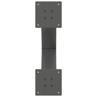 Kavos staliuko kojelės, 2 vnt., antracito spalvos, 60x(42 - 43) cm, plienas - Namų Idėja
