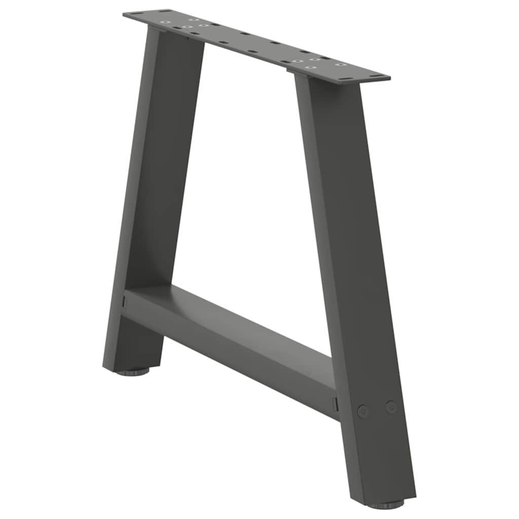 Kavos staliuko kojelės, 2 vnt., antracito spalvos, 60x(42 - 43) cm, plienas - Namų Idėja