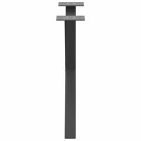 Kavos staliuko kojelės, 2 vnt., antracito spalvos, 60x(42 - 43) cm, plienas - Namų Idėja