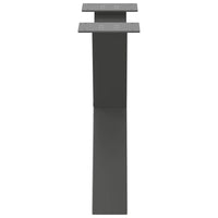 Kavos staliuko kojelės, 2 vnt., antracito spalvos, 60x(42 - 43) cm, plienas - Namų Idėja