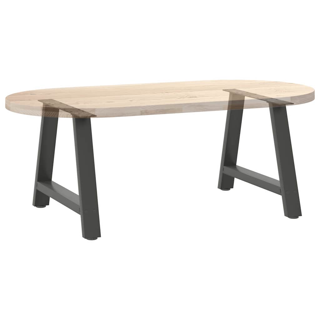 Kavos staliuko kojelės, 2 vnt., antracito spalvos, 60x(42 - 43) cm, plienas - Namų Idėja