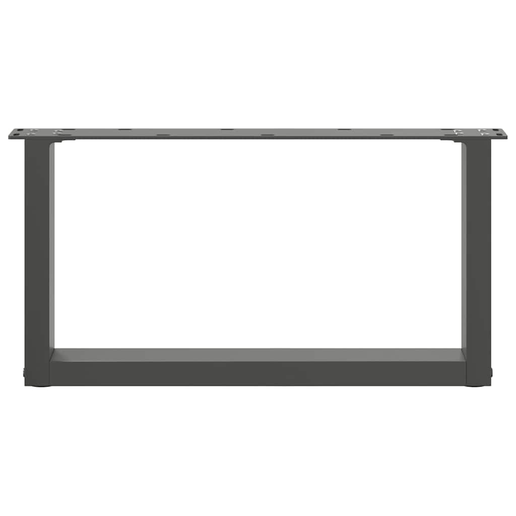 Kavos staliuko kojelės, 2 vnt., antracito spalvos, 70x(30 - 31) cm, plienas - Namų Idėja