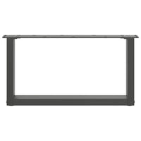 Kavos staliuko kojelės, 2 vnt., antracito spalvos, 70x(30 - 31) cm, plienas - Namų Idėja