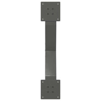 Kavos staliuko kojelės, 2 vnt., antracito spalvos, 70x(30 - 31) cm, plienas - Namų Idėja
