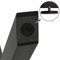Kavos staliuko kojelės, 2 vnt., antracito spalvos, 70x(30 - 31) cm, plienas - Namų Idėja