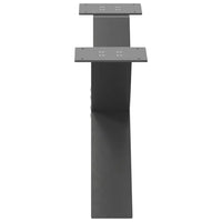 Kavos staliuko kojelės, 2 vnt., antracito spalvos, 70x(30 - 31) cm, plienas - Namų Idėja