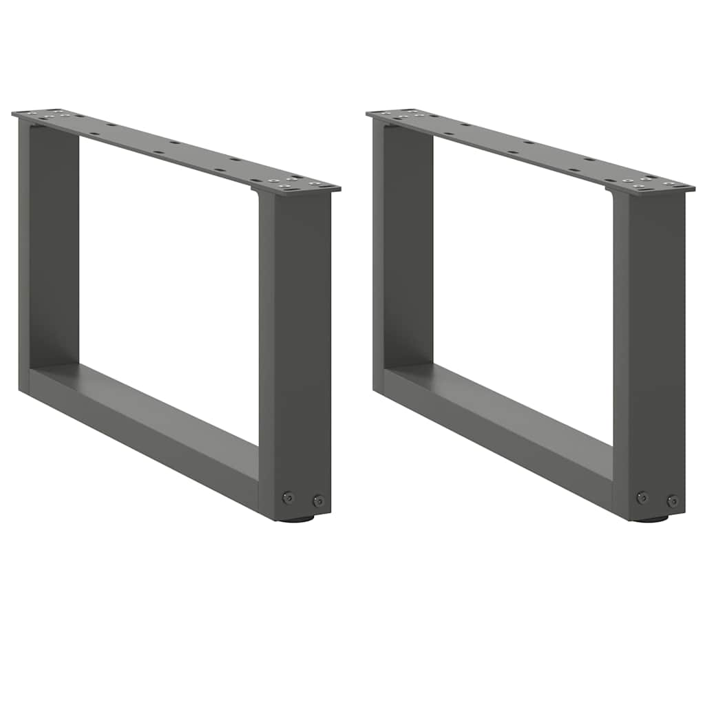 Kavos staliuko kojelės, 2 vnt., antracito spalvos, 70x(30 - 31) cm, plienas - Namų Idėja