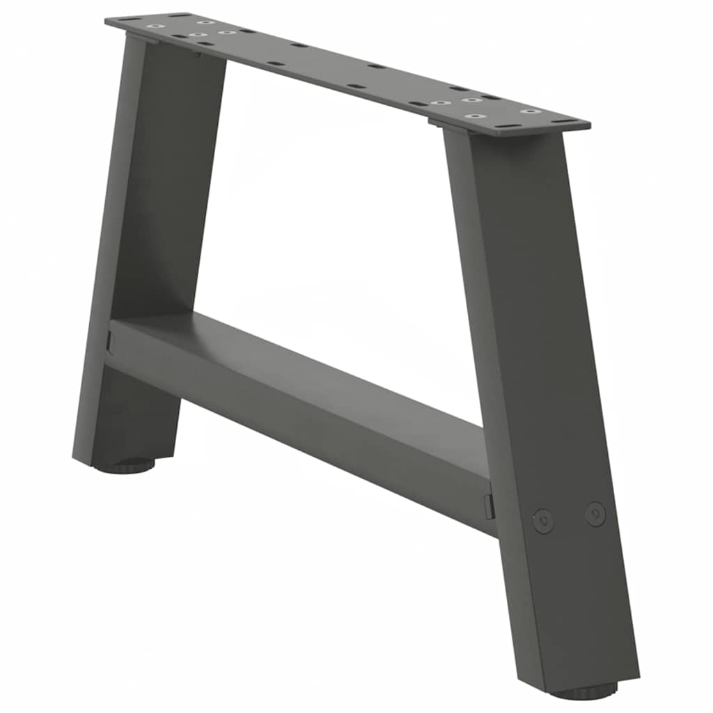 Kavos staliuko kojelės, 2 vnt., antracito spalvos, 70x(30 - 31) cm, plienas - Namų Idėja