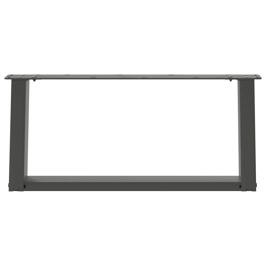 Kavos staliuko kojelės, 2 vnt., antracito spalvos, 70x(30 - 31) cm, plienas - Namų Idėja