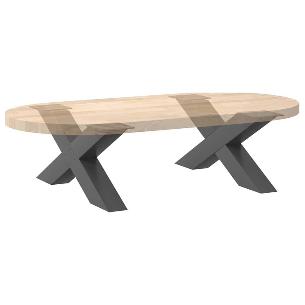 Kavos staliuko kojelės, 2 vnt., antracito spalvos, 70x(30 - 31) cm, plienas - Namų Idėja