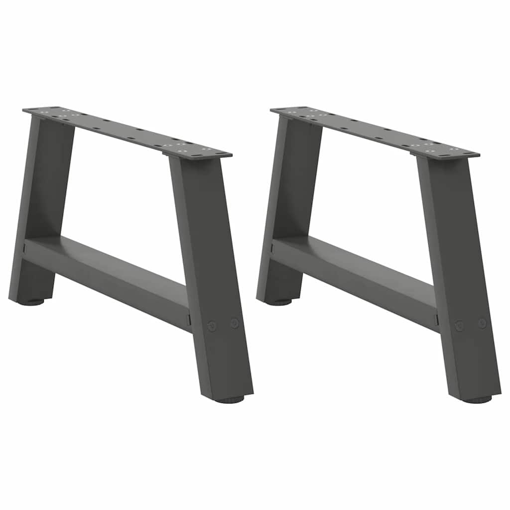 Kavos staliuko kojelės, 2 vnt., antracito spalvos, 70x(30 - 31) cm, plienas - Namų Idėja