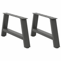 Kavos staliuko kojelės, 2 vnt., antracito spalvos, 70x(30 - 31) cm, plienas - Namų Idėja