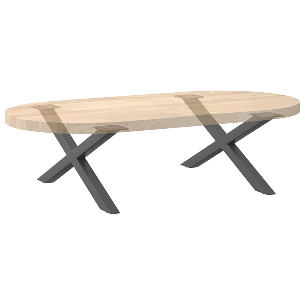 Kavos staliuko kojelės, 2 vnt., antracito spalvos, 70x(30 - 31) cm, plienas - Namų Idėja