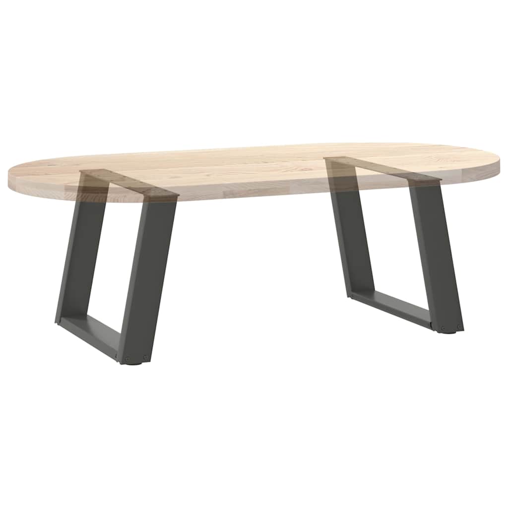 Kavos staliuko kojelės, 2 vnt., antracito spalvos, 70x(42 - 43) cm, plienas - Namų Idėja