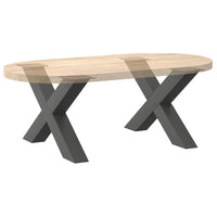 Kavos staliuko kojelės, 2 vnt., antracito spalvos, 70x(42 - 43) cm, plienas - Namų Idėja