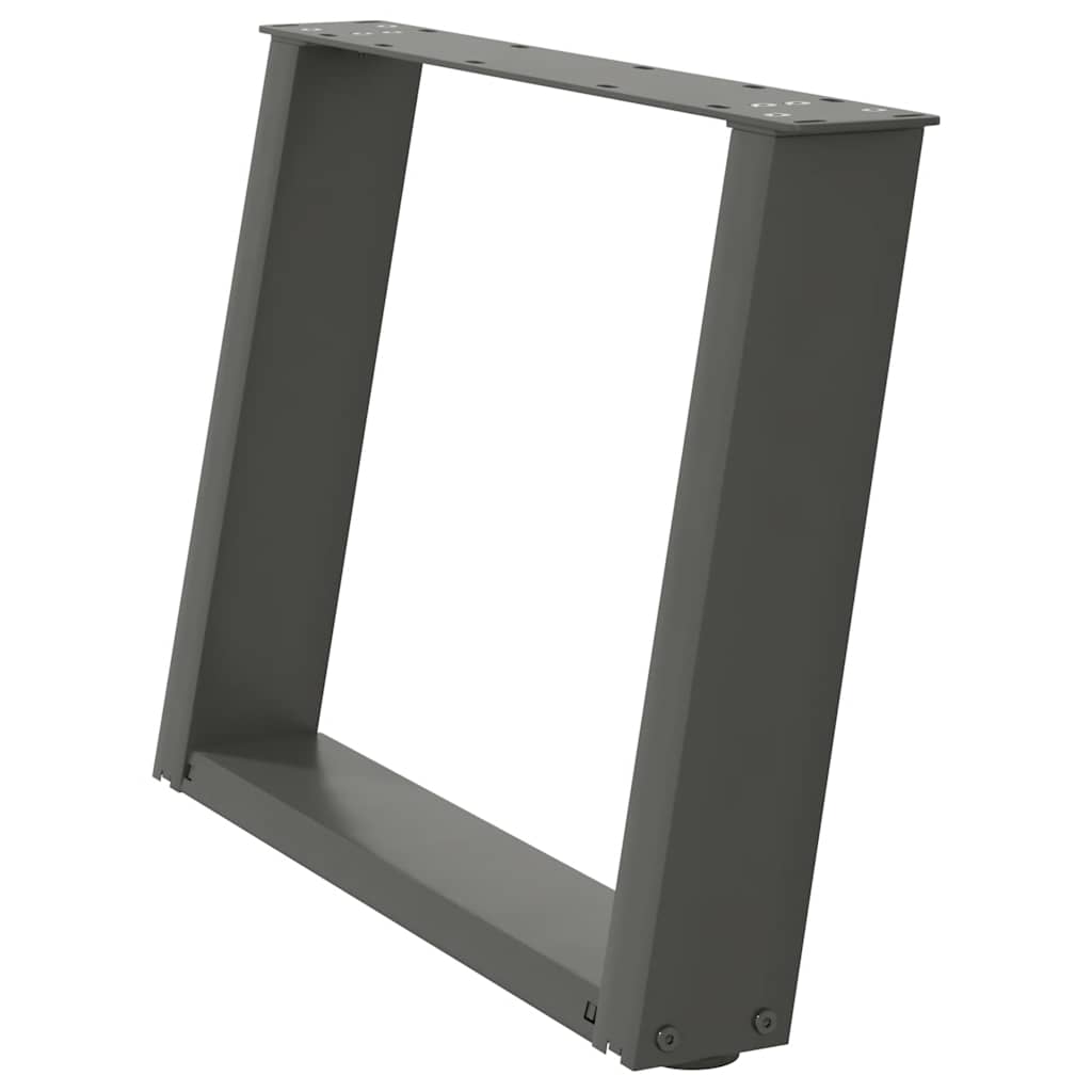 Kavos staliuko kojelės, 2 vnt., antracito spalvos, 70x(42 - 43) cm, plienas - Namų Idėja