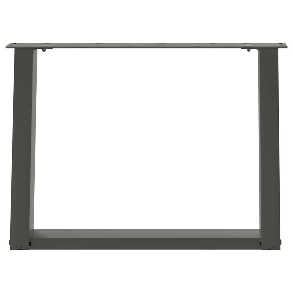 Kavos staliuko kojelės, 2 vnt., antracito spalvos, 70x(42 - 43) cm, plienas - Namų Idėja