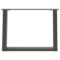 Kavos staliuko kojelės, 2 vnt., antracito spalvos, 70x(42 - 43) cm, plienas - Namų Idėja
