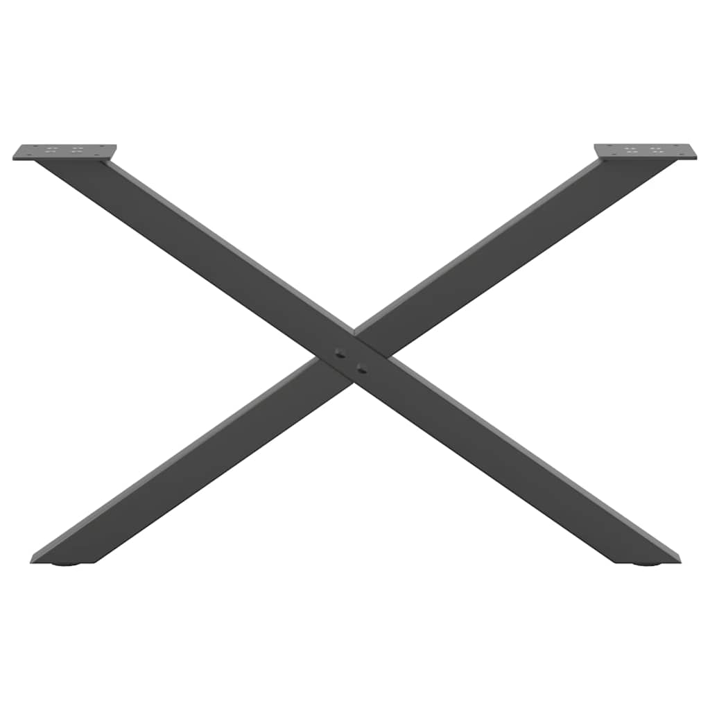 Kavos staliuko kojelės, 2 vnt., antracito spalvos, 70x(42 - 43) cm, plienas - Namų Idėja