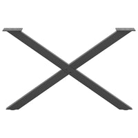 Kavos staliuko kojelės, 2 vnt., antracito spalvos, 70x(42 - 43) cm, plienas - Namų Idėja