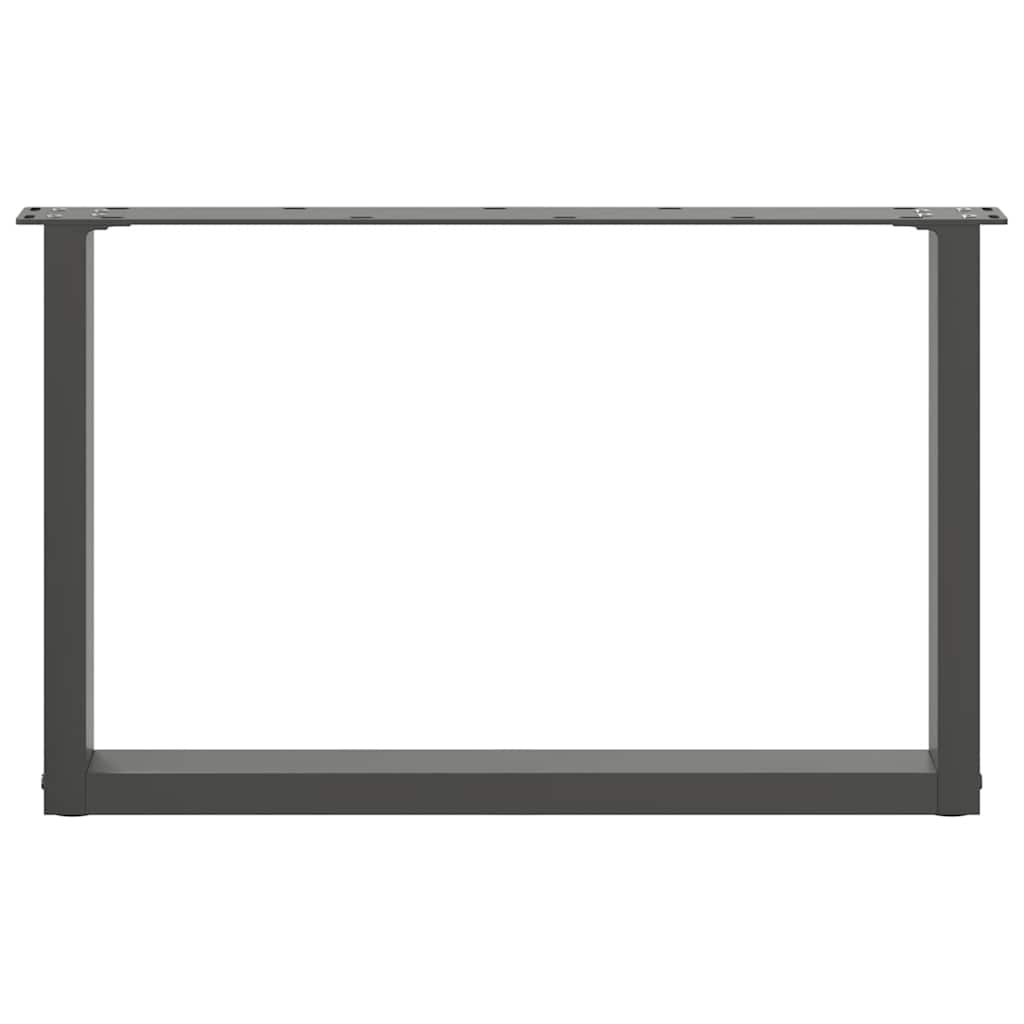 Kavos staliuko kojelės, 2 vnt., antracito spalvos, 70x(42 - 43) cm, plienas - Namų Idėja