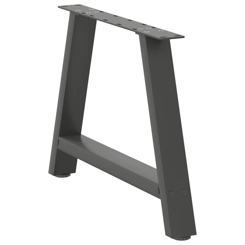Kavos staliuko kojelės, 2 vnt., antracito spalvos, 70x(42 - 43) cm, plienas - Namų Idėja